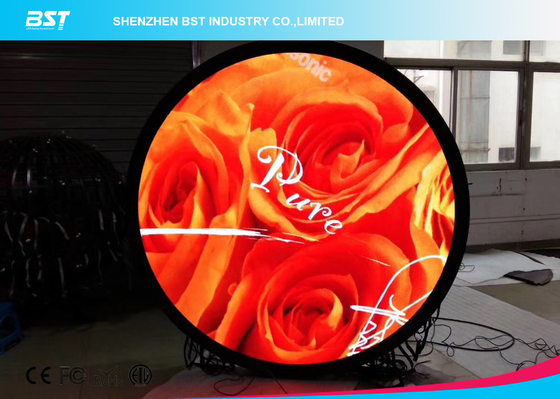 1500 Nits Round Flexible LED Display For Shopping Center / Concert Room