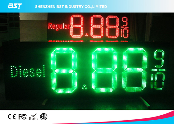 الجهد المنخفض 12 فولت محطة الغاز الرقمية أدى السعر تسجيل عرض، الأحمر / الأخضر