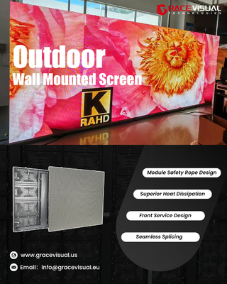 شاشة تأجير LED خارجية 5000 شمعة/متر مربع IP65 من الألومنيوم المصبوب