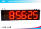 6 بوصة الأحمر الرقمية الصمام ساعة عرض دعم 12/24 ساعة تنسيق التبديل