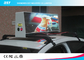 عالية السطوع ليد تاكسي أعلى لافتات الإعلان مع التحكم اللاسلكية، 192 × 64 بكسل