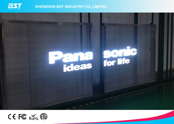 عازل للرياح في الهواء الطلق الإيجار الشفاف شاشة LED مساحة الكاميرا 10mm LED Display