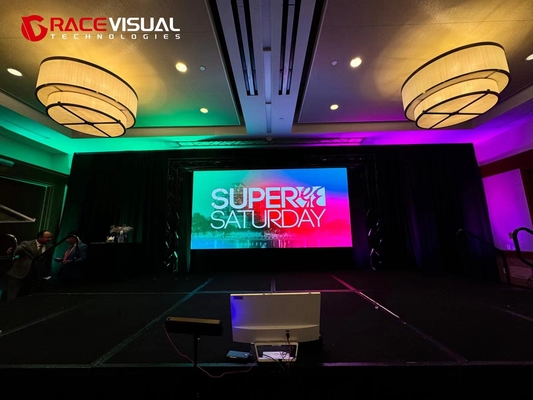 لوحة فيديو LED من سلسلة IRB مع بطاقة استقبال A8S Plus ومعدل تحديث عالي 7680HZ للإيجار الداخلي والمرحلة