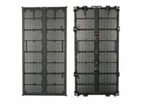 P3.9-7.8 شاشة LED الشفافة في الهواء الطلق 32768 px / m2 كثافة البكسل ولوحة 9KG فائقة الضوء