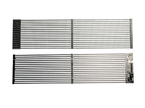 P3.9-7.8 شاشة LED شفافة في الهواء الطلق ذات سطوع عالي 5500 نيتس ومعدل تحديث 3840 هرتز