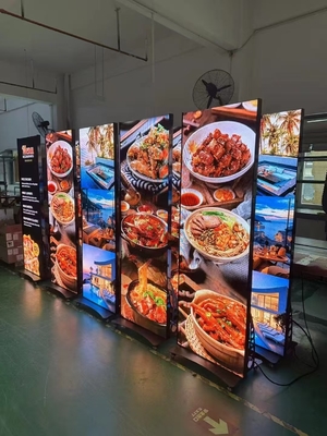 ملصق LED رقيق للغاية 960×1920mm خيارات التثبيت المعلقة والجدارية