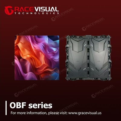 IP65 / IP54 الصب الصبغ الألومنيوم OBF سلسلة الشاشة LED خارجية لوحة الإعلانات لتحقيق أداء متفوق