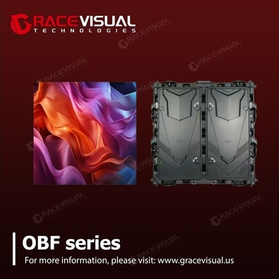 الشارع الخارجي الخدمة الأمامية الكاملة ثابتة شاشة LED سلسلة OBF مع HD الدقة IP65/IP54 الصب الصب الألومنيوم