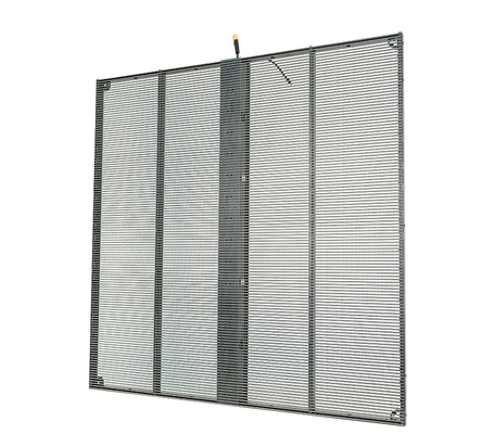 تثبيت داخلي ثابت 1000x1000ملم شاشة LED شفافة مع إطار الألومنيوم ومعدل تحديث عالي 3840 هرتز
