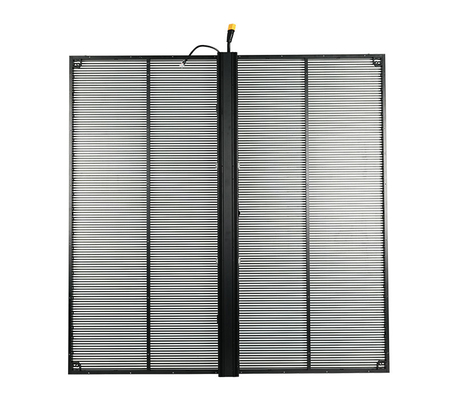 تثبيت داخلي ثابت 1000x1000ملم شاشة LED شفافة مع إطار الألومنيوم ومعدل تحديث عالي 3840 هرتز