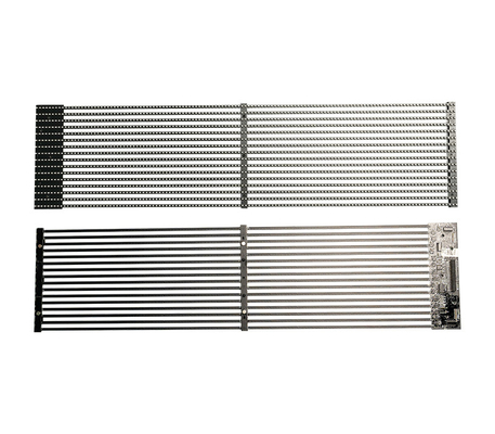 تثبيت داخلي ثابت 1000x1000ملم شاشة LED شفافة مع إطار الألومنيوم ومعدل تحديث عالي 3840 هرتز