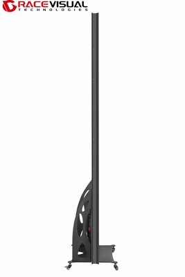 سلسلة IP داخلية 640mmx1920mm ملصق شاشة LED داخلية مع قاعدة العجلات ، تستخدم بشكل فردي أو تتدفق