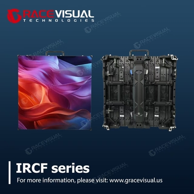 شاشة LED داخلية من سلسلة IRCF ضئيلة للغاية وخفيفة الوزن ، 7680 هرتز عالية التنشيط ، ألواح منحنية مرنة ، 1.93.9mm مساحة البكسل ، تصميم مضاد للصدمات