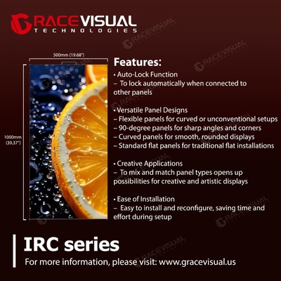 توفير الطاقة 1.9mm/2.6mm/2.9mm IRC LED Display 600Nits الوضوح 160x160px وحدات CCC/RoHS معتمدة للتجارة