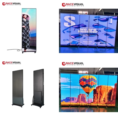 العرض الداخلي للوحة LED من سلسلة IP 640x1920mm مع إطار واقي مع تصنيف IP40 / IP21 مثالي للعروض التجارية