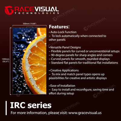 مثالية للأحداث التجارية الداخلية، و IRC سلسلة تأجير شاشة LED يحتوي على معدل تحديث فائق الارتفاع، تنوع استثنائي، وتشغيل فعالة من حيث الطاقة