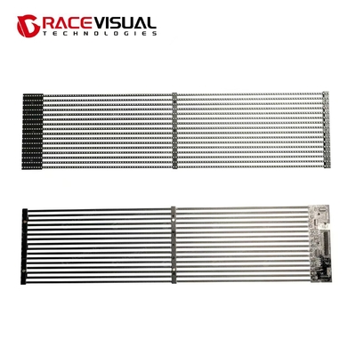 شاشة LED شفافة GRACEVIS TS-F سطوع عالي 600-5500 شمعة/متر مربع، عمر افتراضي 100000 ساعة