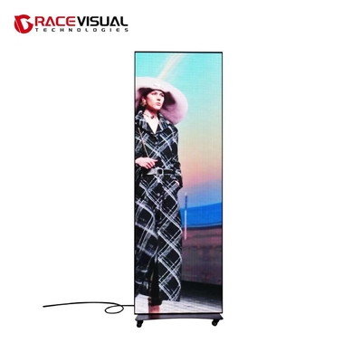 سلسلة IP P2.5 640x1920mm عرض ملصق LED داخلي على قاعدة العجلات حل عرض مرن ومتنوع